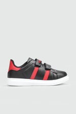 Esnek Taban Cırtlı Siyah Kırmızı Çocuk Spor Ayakkabı BEROLLI Çocuk Sneaker Beınsteps Beinsteps Berolli 22y