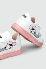 Esnek Taban Mickey Baskılı Cırtlı Sneaker Byz Pembe Çocuk Spor Ayakkabı MİCKEY Çocuk Sneaker Beınsteps Beinsteps Mickey 22Y