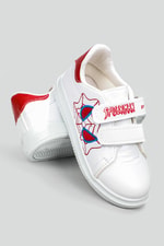 Esnek Taban Spiderman Baskılı Cırtlı Sneaker Beyaz Kırmızı Çocuk Spor Ayakkabı SPİDERMAN Çocuk Sneaker Beınsteps Beinsteps Spiderman 22y