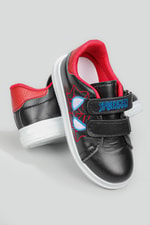 Esnek Taban Spiderman Baskılı Cırtlı Sneaker Siyah Kırmızı Çocuk Spor Ayakkabı SPİDERMAN Çocuk Sneaker Beınsteps Beinsteps Spiderman 22y