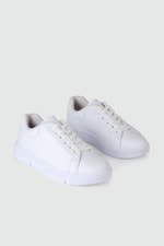 Günlük Bağcıklı Beyaz Kadın Sneaker 6002 Kadın Sneaker TEMPO TEMPO 6002 CİLT KADIN 24K