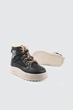 Günlük Bağcıklı Fermuarlı Siyah Bej Rahat Unisex Çocuk Kar Botu North Blue 037 Çocuk Yağmur ve Kar Botu North Blue North Blue 037 Filet 25K