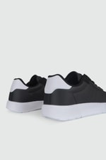Günlük Bağcıklı Siyah Beyaz Kadın Spor Ayakkabı 158 Kadın Günlük Spor Ayakkabı Dark Step DARKSTEP 158 ZEN CİLT SPOR