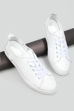Günlük Casual Deri Beyaz Kadın Spor Ayakkabı 57708 Kadın Günlük Spor Ayakkabı Greyder GREYDER 57708 22Y