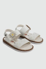 Günlük Cırt Cırtlı Beyaz Çocuk Sandalet K-32 Çocuk Sandalet Wendy WENDY K-32 BEBE SANDALET