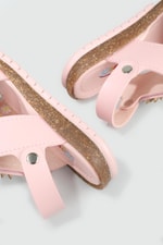 Günlük Cırt Cırtlı Pembe Çocuk Sandalet K-32 Çocuk Sandalet Wendy WENDY K-32 PAT FLT SANDALET