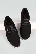 Günlük Klasik Siyah Nubuk Unisex Ayakkabı 210 Unisex Klasik Ayakkabı Conteyner CONTEYNER 210 UNİSEX AYAK
