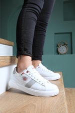 Günlük Koşu Yürüyüş Beyaz Gri Unisex Spor Ayakkabı 27796 Unisex Günlük Spor Ayakkabı Jump JUMP 27796 Unisex
