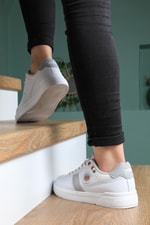 Günlük Koşu Yürüyüş Beyaz Gri Unisex Spor Ayakkabı 27796 Unisex Günlük Spor Ayakkabı Jump JUMP 27796 Unisex