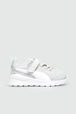 Günlük Koşu Yürüyüş Gri Beyaz Çocuk Spor Ayakkabı 372010-18 Çocuk Koşu / Yürüyüş Puma PUMA 372010-18 BEBE PAT FLT
