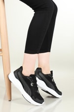 Günlük Koşu Yürüyüş Siyah Beyaz Unisex Spor Ayakkabı 382958-02 Unisex Günlük Spor Ayakkabı Puma PUMA 382958-01 RUNNER UNİSEX