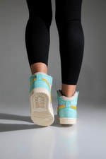 Günlük Krem Lila Unisex Spor Ayakkabı 8070 Unisex Günlük Spor Ayakkabı Lambırlent LAMBIRLENT 8070 UNİSEX BASKET