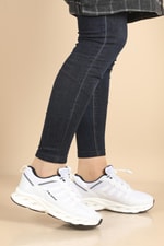 Günlük Nefes Alır Beyaz Unisex Spor Ayakkabı 1981 Unisex Günlük Spor Ayakkabı Jamper JAMPER 1981 UNİSEX FİLELİ SPOR