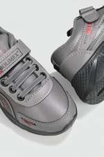 Günlük Nefes Alır Cırtlı Bağcıklı Füme Siyah Çocuk Spor Ayakkabı 3470 Çocuk Günlük Spor Ayakkabı Beınsteps Beinsteps 3470 FLT 22K
