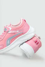 Günlük Nefes Alır Cırtlı Bağcıklı Pembe Gri Çocuk Spor Ayakkabı 3470 Çocuk Günlük Spor Ayakkabı Beınsteps Beinsteps 3470 FLT 22K