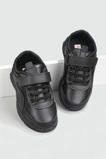 Günlük Nefes Alır Cırtlı Bağcıklı Siyah Çocuk Spor Ayakkabı 3470 Çocuk Günlük Spor Ayakkabı Beınsteps Beinsteps 3470 PTK 22K