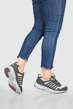 Günlük Nefes Alır Füme Gri Unisex Spor Ayakkabı 221-6803 Unisex Günlük Spor Ayakkabı M.P M.P 221-6803 Unisex