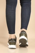 Günlük Nefes Alır Haki Beyaz Unisex Spor Ayakkabı 1981 Unisex Günlük Spor Ayakkabı Jamper JAMPER 1981 UNİSEX FİLELİ SPOR