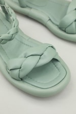 Günlük Örgülü Mint Yeşil Kadın Sandalet RSL-7181 Kadın Düz Sandalet RSL RSL-7181 Kadın Sandalet