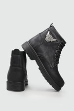 Günlük Postal Siyah Unisex Bot 2014 Unisex Günlük Confort Bot FALCON FALCON 2014 UNİSEX BOT