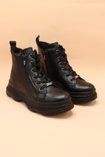 Günlük Postal Sıyah Unisex Bot 2270 Unisex Günlük Confort Bot Wickers WİCKERS 2270 UNİ