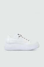 Günlük Rahat Bağcıklı Beyaz Beyaz Kadın Sneaker ENDLESS-77509 Kadın Sneaker MyBella Endless 25Y-77509 KADIN