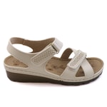 Günlük Rahat Bej Kadın Sandalet 160107 Kadın Düz Sandalet Seray CV 160107 ZEN SANDALET