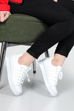 Günlük Rahat Beyaz Beyaz Kadın Spor Ayakkabı SMİTH Kadın Sneaker Beınsteps Beinsteps Smith Kadın Sneaker