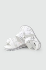 Günlük Rahat Beyaz Işıklı Kurdele Detaylı Kız Çocuk Ayakkabı Minimoccs 104 PATİK Çocuk Sandalet Minimoccs Grosstar 1104 Patik 26Y