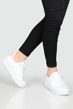 Günlük Rahat Beyaz Pudra Kadın Spor Ayakkabı SMİTH Kadın Sneaker Beınsteps Beinsteps Smith Kadın Sneaker