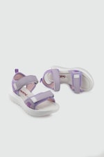 Günlük Rahat Cırtlı Lila Çocuk Sandalet Şirin Bebe 01 Filet Çocuk Sandalet Şirin Bebe Şirin Bebe 01 Filet 26Y