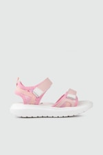 Günlük Rahat Cırtlı Pudra Çocuk Sandalet Şirin Bebe 01 Filet Çocuk Sandalet Şirin Bebe Şirin Bebe 01 Filet 26Y
