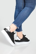 Günlük Rahat Siyah Beyaz Kadın Spor Ayakkabı LİVENS Kadın Sneaker Beınsteps Beinsteps Livens Kadın Sneaker