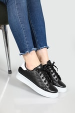 Günlük Rahat Siyah Beyaz Kadın Spor Ayakkabı LİVENS Kadın Sneaker Beınsteps Beinsteps Livens Kadın Sneaker