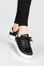 Günlük Rahat Siyah Beyaz Kadın Spor Ayakkabı SMİTH Kadın Sneaker Beınsteps Beinsteps Smith Kadın Sneaker