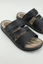 Günlük Rahat Siyah Erkek Sandalet 955-5 Erkek Sandalet Apella APELLA 955-5 MER SAND