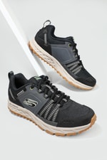 Günlük Rahat Siyah Gri Erkek Spor Ayakkabı ESCAPE PLAN Erkek Koşu / yürüyüş Skechers SKECHERS ESCAPE PLAN MER SPOR