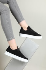 Günlük Rahat Siyah Süet Kadın Spor Ayakkabı SMİTH Kadın Sneaker Beınsteps Beinsteps Smith Kadın Sneaker