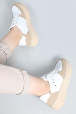 Günlük Rahat Sneaker Beyaz Beyaz Unisex Spor Ayakkabı DNZ-08 Unisex Sneaker Beınsteps Beinsteps DNZ-08 Sneaker 22Y