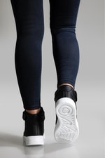 Günlük Spor Siyah Beyaz Unisex Spor Ayakkabı 16308 Unisex Basketbol Jump JUMP 16308 UNİSEX BASKET SPOR
