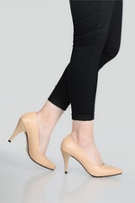 Günlük Topuklu Nut Kadın Ayakkabı N-2500 Kadın Stiletto Carla Bella 7168073
