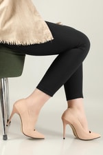 Günlük Topuklu Pudra Baskılı Kadın Ayakkabı N-2850 Kadın Stiletto Carla Bella CARLA BELLA N-2850 Stiletto