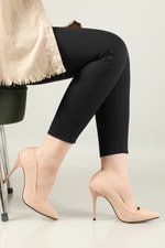Günlük Topuklu Pudra Baskılı Kadın Ayakkabı N-2850 Kadın Stiletto Carla Bella CARLA BELLA N-2850 Stiletto