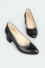 Günlük Topuklu Siyah Kadın Ayakkabı R-S02 Kadın Alçak Topuklu RENK RENK R-S02 Kadın Ayakkabı