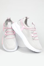 Günlük Triko Nefes Alır Buz Pembe Çocuk Spor Ayakkabı 4017 Çocuk Sneaker Alessio ALESSİO 4017 22y