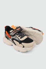 Hafi Rahat Taban Anoraklı Sneaker Bej Çocuk Spor Ayakkabı ALS054 Çocuk Sneaker Alessio ALESSİO 054 PTK 24Y