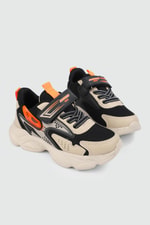 Hafi Rahat Taban Anoraklı Sneaker Bej Çocuk Spor Ayakkabı ALS054 Çocuk Sneaker Alessio ALESSİO 054 PTK 24Y
