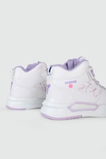 Hafi Rahat Taban Anoraklı Sneaker Beyaz Lila Çocuk Spor Ayakkabı 042 Çocuk Günlük Spor Ayakkabı Alessio ALESSİO 042 FİLET 24K