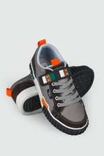 Hafi Rahat Taban Anoraklı Sneaker Füme Çocuk Spor Ayakkabı ALS1957 Çocuk Sneaker Alessio ALESSİO 1957 Çocuk 24Y