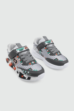 Hafi Rahat Taban Anoraklı Sneaker Füme Beyaz Çocuk Spor Ayakkabı ALESSİO 03 Filet Çocuk Günlük Spor Ayakkabı Alessio ALESSİO 03 Filet 26Y